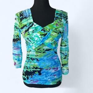 Vintage Y2K Lynn Ritchie Glam Fairy Boho top Size Small